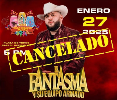 El Fantasma Cancela su presentación...